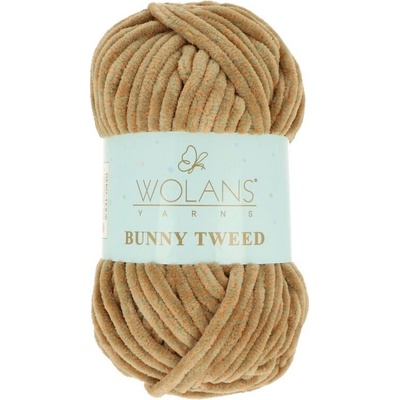 Wolans Bunny Tweed 10 béžová s oranžovou