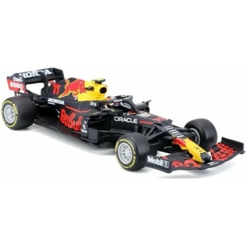 Bburago 2020 RACE F1 červenáBull Racing RB16B 2021 11 Sergio Pérez with helmet hard case BB38056nr11 1:43