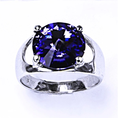 Čištín stříbrný krystal Swarovski tanzanit T 1188