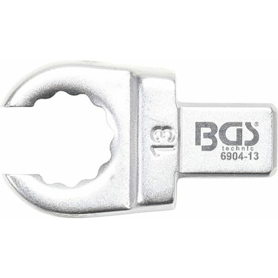 BGS Technic Otevřený očkový klíč 13 mm, nástrčný s upínáním 9 x 12 mm BGS 6904-13