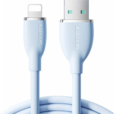 Joyroom SA29-AL3 silikónový nabíjací a dátový, USB-A/Lightning na iPhone/iPad/iPod/AirPods, 1,2, světlemodrý