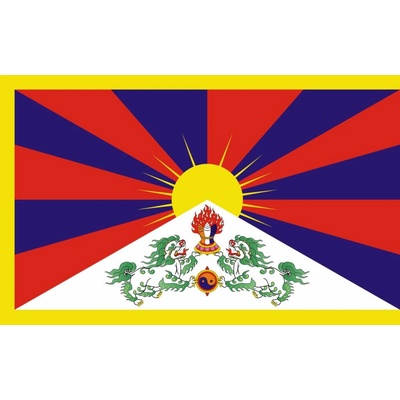 Vlajka Tibet vlajka - 150 x 225 cm - tunel, karabina