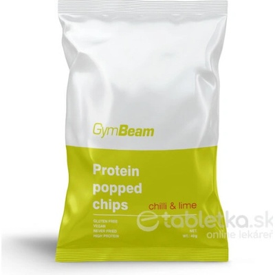 GymBeam proteínové čipsy príchuť chilli a limetka 40g