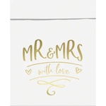 PartyDeco Хартиени торбички - Mr & Mrs 6 бр