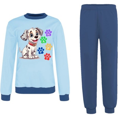 JAKS Chlapčenské pyžamo psík modrá
