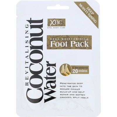 Coconut Water Deep Moisturising Foot Pack от Xpel за Жени Маска за крака 1бр