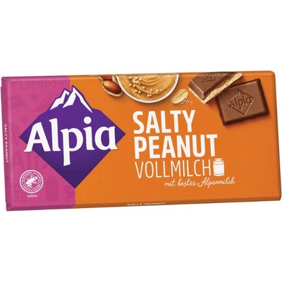 Alpia alpská mléčná s arašídy a solí 100 g