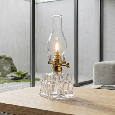 Brilagi - керосинова лампа MERLIN прозрачна/златна (BG3289)