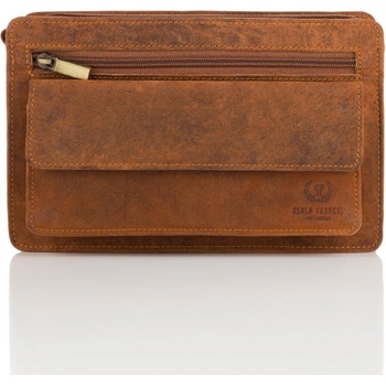 Paolo Peruzzi Príručná taška-etue koňak T-23-HBR