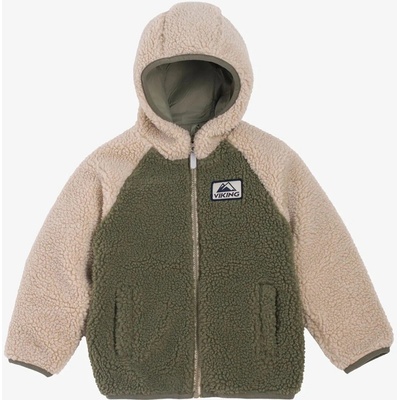 Dětská bunda Viking Play Reversible Pile Jacket - olive