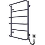 Mario Radiators Хавлиен радиатор за баня LUX 105W/230V 81x52 cm неръждаема стомана/антрацит десен (MR0098)