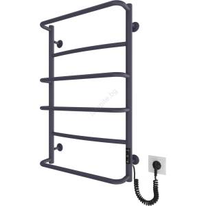 Mario Radiators Хавлиен радиатор за баня LUX 105W/230V 81x52 cm неръждаема стомана/антрацит десен (MR0098)