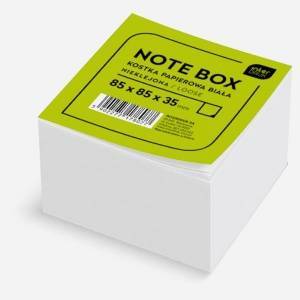 Interdruk Paper cube white 85x85x35 mm unglued