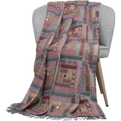SCANquilt vlněný pléd Lamb soft mexico pastelová střední 130x200