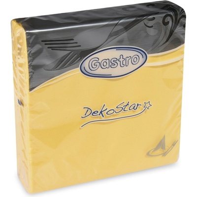 Gastro Dekostar 88005 servítky 2V žlté 40ks 40x40cm