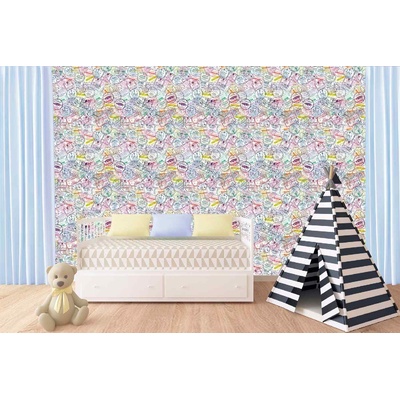 DIMEX ART Самозалепваща се флизелинова фототапета колекция от паспортни печати 375 x 250 см