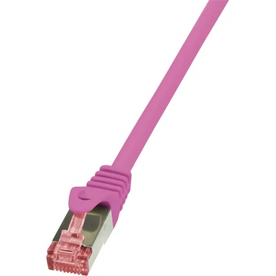 LogiLink Пач кабел PrimeLine, Cat. 6, S/FTP, розов, 2 м