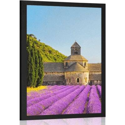 Plakát Provensálsko s levandulovými poli - 20x30 white