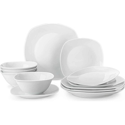 MALACASA ELISA jedálenská sada z porcelánu 12 ks