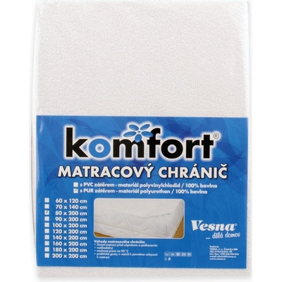 Vesna Matracový chránič Komfort s PVC zátěrem 60x120