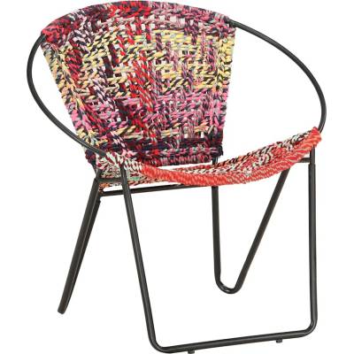 zahrada-XL 286609 Kruhové vícebarevné chindi textil