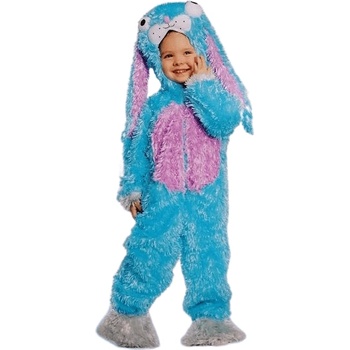 Image 1 of Плюшен костюм Зайче с дълги уши, синьо, за малки деца 2-3 г