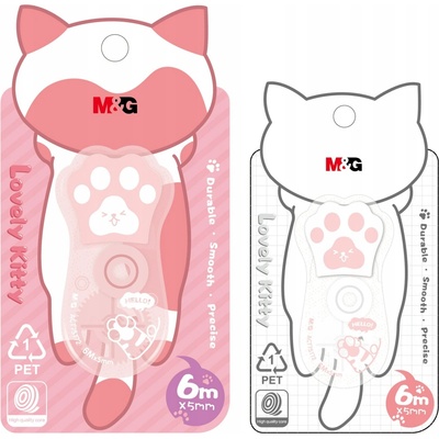 M&G Korektor v páske mačacia labka Lovely Kitty 6 m x 5 mm