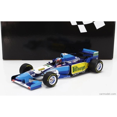 Minichamps Benetton F1 B195 Team Mild Seven Renault N 1 World Champion Winner Japan Gp With Rain Tyres Michael Schumacher 1995 Modrá Žlutá 1:18