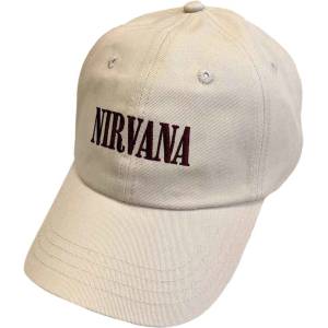 Nirvana Text Logo in Utero Шапка с козирка Sand UNI (NIRVCAP07S)