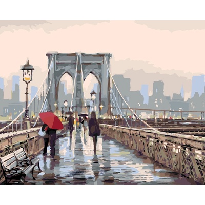 ZUTY Malování podle čísel PROCHÁZKA PO BROOKLYN BRIDGE RICHARD MACNEIL 40 x 50 cm
