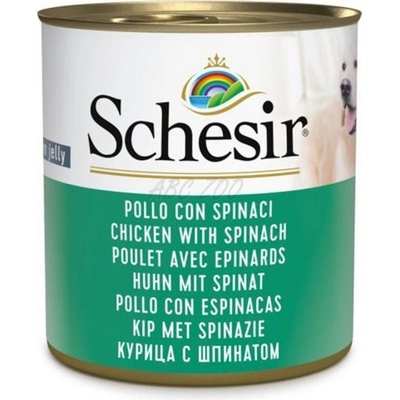 Schesir Dog Adult kuře/špenát 285g