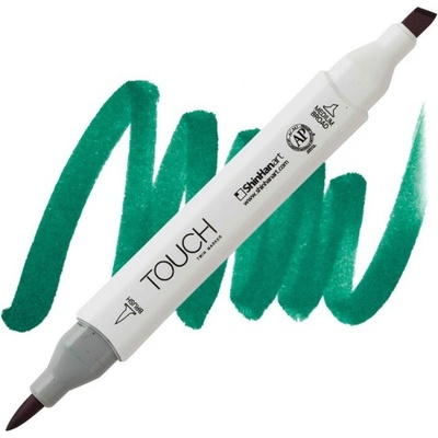 Lihová fixa TOUCH oboustranná Brush & Chisel, Turquoise green (BG53)