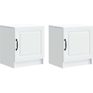 vidaXL Нощен шкаф 2 бр. Бяло 43 x 34, 5 x 47 см Инженерна дървесина (895716)