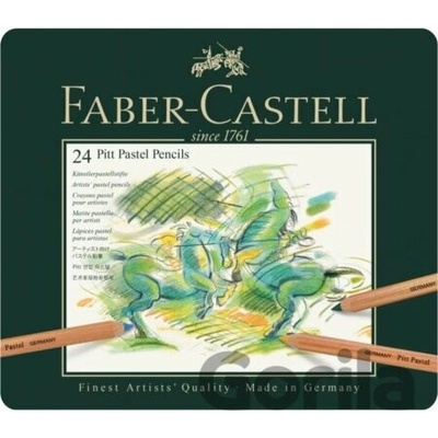 Faber-Castell Pitt Pastel plechová krabička umelecké pastely 24 farieb