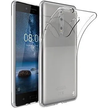 Image 1 of Nokia Ултра тънък силиконов гръб за Nokia 8, Прозрачен (3019)