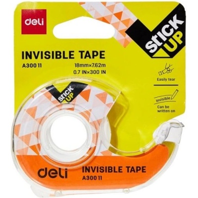 Тиксо невидимо Deli 30011 18mm/7.62 m