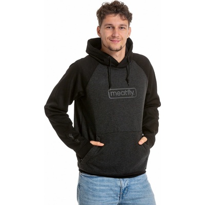 MEATFLY mikina GRAVEL Technical heather black/black