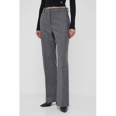 Calvin Klein Панталон Calvin Klein в сиво със стандартна кройка, с висока талия (K20K205962)