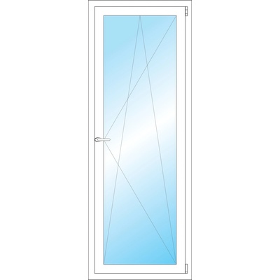 Okna Hned Plastové okno 650 x 1750 mm bílé otevíravé a sklopné pravé
