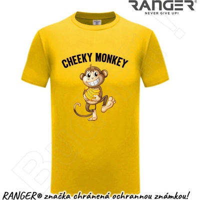 Ranger tričko motív Cheeky Monkey žltá