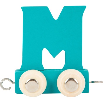 small foot Dřevěný vláček barevná abeceda písmeno M