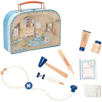 Moulin Roty Dřevěné kufřík Malý doktor