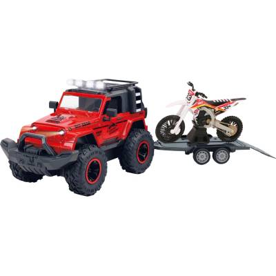 Wiky Vehicles Terénní auto s motorkou a efekty 43cm