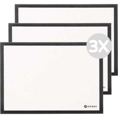 Hendi Zvýhodnený multipack - 3x Silikónová nepriľnavá podložka na pečenie - 530x325 mm