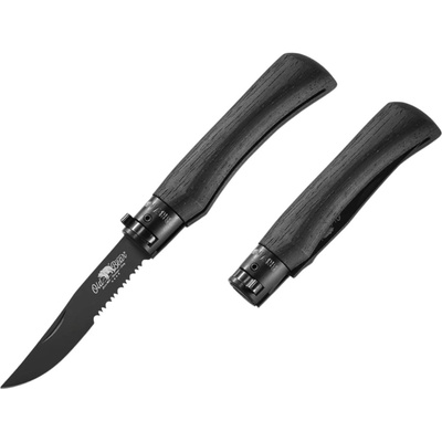 OLD BEAR L - BLACK PTFE COATED BLADE, BLACK LAMINATED HANDLE 9393/21_MNN
