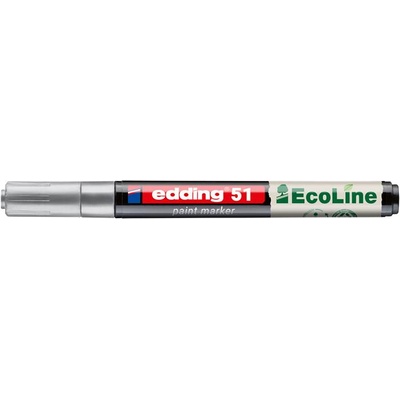 edding Лаков маркер, 1-2 мм, edding "51", сребърен 4-51-054 (4-51-054)
