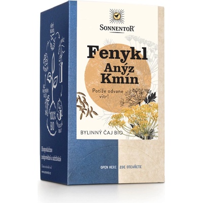 Sonnentor Fenykl Anýz Kmín 18 ks