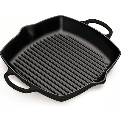 Le Creuset 20200300000422 Grilovací pánev Signature čtvercová 30 cm černá