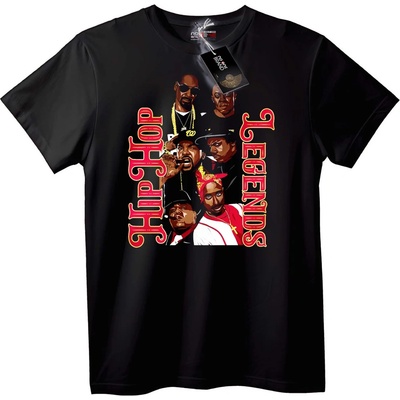 NOONEBRAND Тениска Hip Hop Легенди - M, White