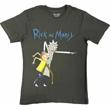 Rick and Morty Grab And Point Charcoal Grey